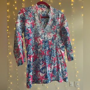 Lilly Pulitzer Sarasota Tunic She She Shells XS